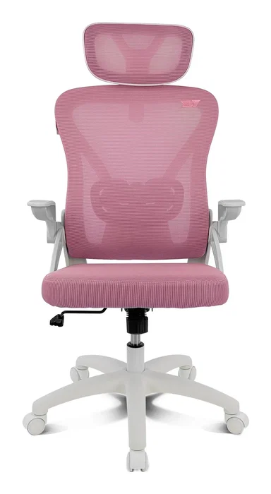Drift DRAIR35 Silla Gaming Ergonómica con Respaldo de Malla, Color Blanco y Rosa, Reposabrazos Abatibles, Inclinación 90-120°, Soporta 120 kg
