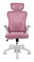 Drift DRAIR35 Silla Gaming Ergonómica con Respaldo de Malla, Color Blanco y Rosa, Reposabrazos Abatibles, Inclinación 90-120°, Soporta 120 kg