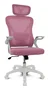 Drift DRAIR35 Silla Gaming Ergonómica con Respaldo de Malla, Color Blanco y Rosa, Reposabrazos Abatibles, Inclinación 90-120°, Soporta 120 kg