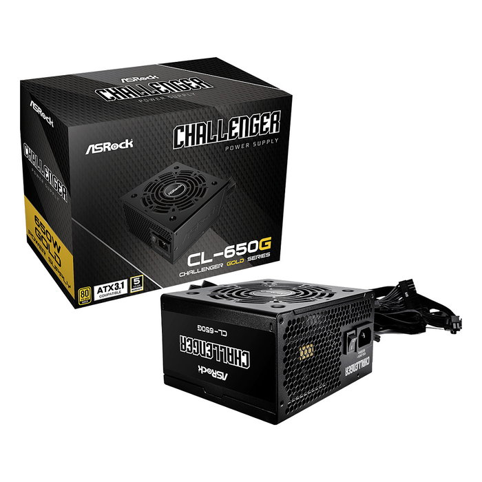 ASRock CL-650G Challenger Series 650W 80 PLUS Gold ATX ASRock CL-650G Challenger Series 650W 80 PLUS Gold ATX