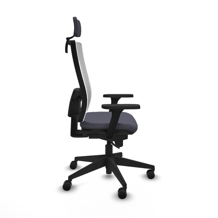 PIQUERAS Y CRESPO Silla de oficina Horna con mecanismo Sincro, Gris oscuro y Blanco PIQUERAS Y CRESPO Silla de oficina Horna con mecanismo Sincro, Gris oscuro y Blanco