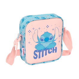 Bolso Bandolera Lilo & Stitch Ohana Azul 16 x 18 x 4 cm