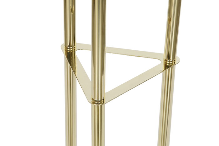 DKD Home Decor Lámpara de Pie Metal y Cristal con Bolas Dorado