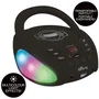 Lexibook Reproductor de CD Portátil iParty Bluetooth Light con USB, Luces Multicolor y Bluetooth 5.0 para Niños
