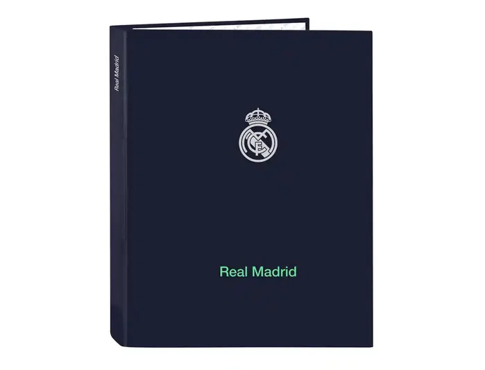 Safta Carpeta Folio 4 Anillas Mixtas Real Madrid 2ª Equipación 25/26