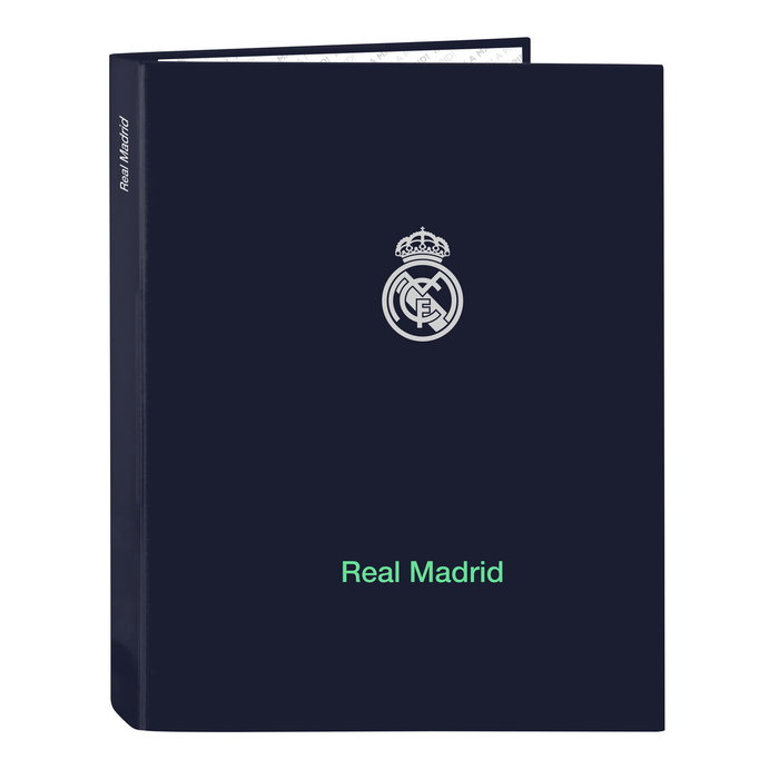 Safta Carpeta Folio 4 Anillas Mixtas Real Madrid 2ª Equipación 25/26