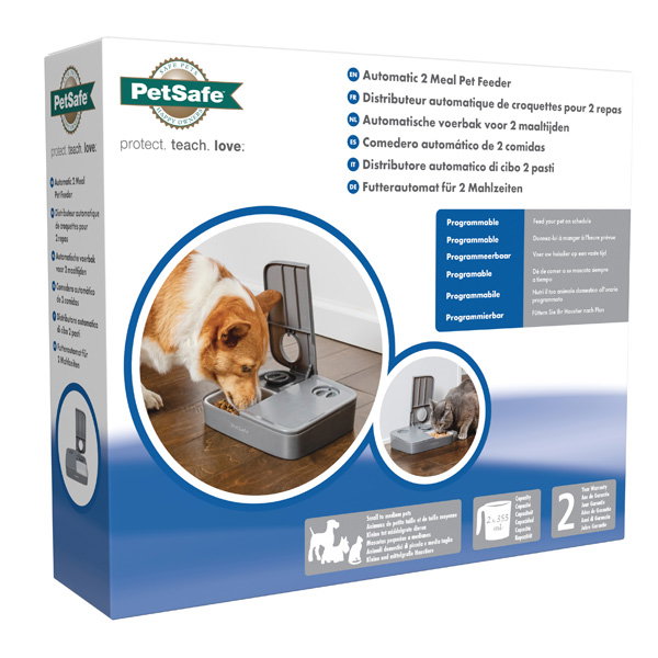 Petsafe Comedero Automático con Doble Bandeja y Programación de 24 Horas Petsafe Comedero Automático con Doble Bandeja y Programación de 24 Horas