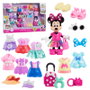 JUST PLAY Muñeca Minnie Mouse posable con 9 conjuntos y accesorios de 15 cm