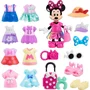 Disney DIS0886144880339 Caja de Moda Minnie Mouse para Muñecas, Muñeca 15 cm, 25 Piezas de Moda y Complementos