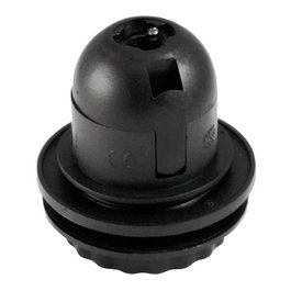 Simon Portalámparas Termoplástico E-27 Negro Roscado