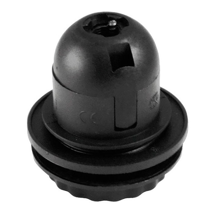 Simon Portalámparas Termoplástico E-27 Negro Roscado Simon Portalámparas Termoplástico E-27 Negro Roscado