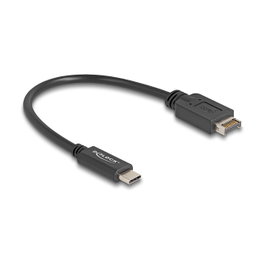 DeLOCK Cable USB Tipo-E Key A 20 pines a USB Type-C 25 cm