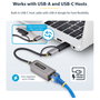StarTech Adaptador de Red Ethernet USB-C a RJ45 de 2,5 GbE con Conversor USB-A, Gris