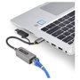 StarTech Adaptador de Red Ethernet USB-C a RJ45 de 2,5 GbE con Conversor USB-A, Gris