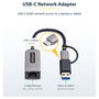StarTech Adaptador de Red Ethernet USB-C a RJ45 de 2,5 GbE con Conversor USB-A, Gris