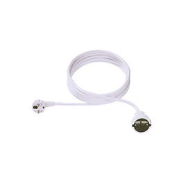 Bachmann 341.203S Alargador de Cable Schuko 230V, Tipo F, Blanco, 10m, 1.5 mm², para Interior