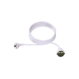 Bachmann 341.203S Cable de extensión Schuko 10m Blanco 230V AC 1.5 mm² para interior - Alargador con enchufe Tipo F