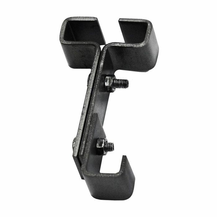 Edm Soporte tipo grapa para vigas IPN 100, negro, 25 x 115 mm