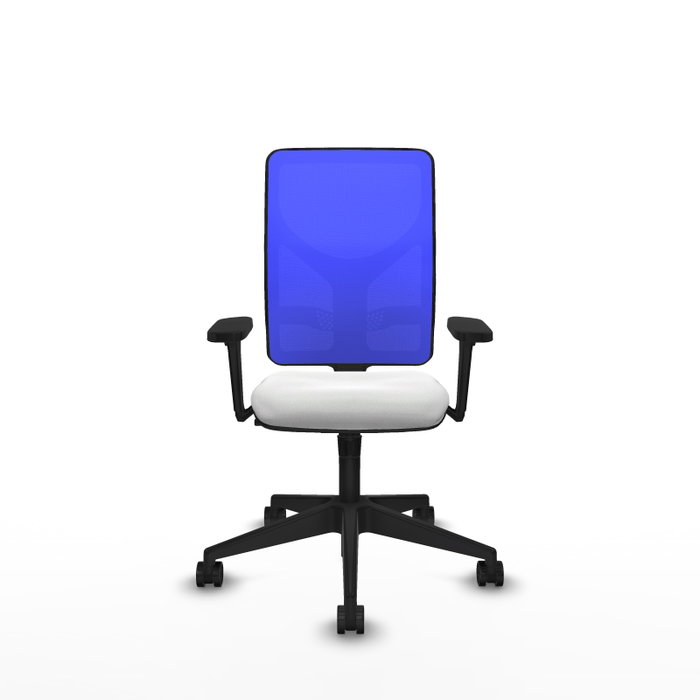 PIQUERAS Y CRESPO Silla de oficina Motilla con mecanismo Sincro, Azul y Blanco PIQUERAS Y CRESPO Silla de oficina Motilla con mecanismo Sincro, Azul y Blanco