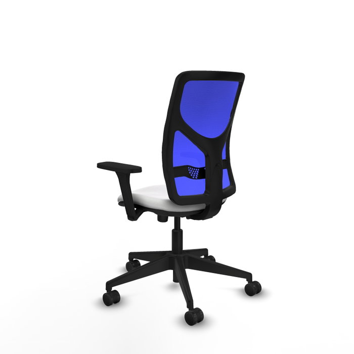 PIQUERAS Y CRESPO Silla de oficina Motilla con mecanismo Sincro, Azul y Blanco PIQUERAS Y CRESPO Silla de oficina Motilla con mecanismo Sincro, Azul y Blanco