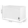 Congelador Cecotec Bolero CoolMarket Chest 418P 418 L Blanco D
