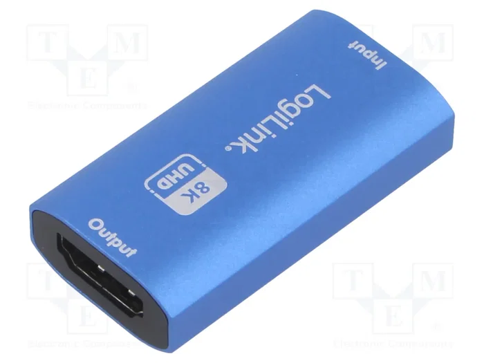 LOGILINK HD0064 HDMI Repeater con puertos HDMI 2.1 y USB C