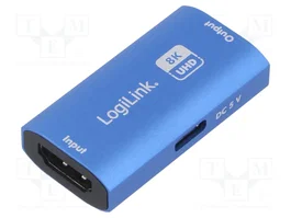LOGILINK HD0064 HDMI Repeater con puertos HDMI 2.1 y USB C