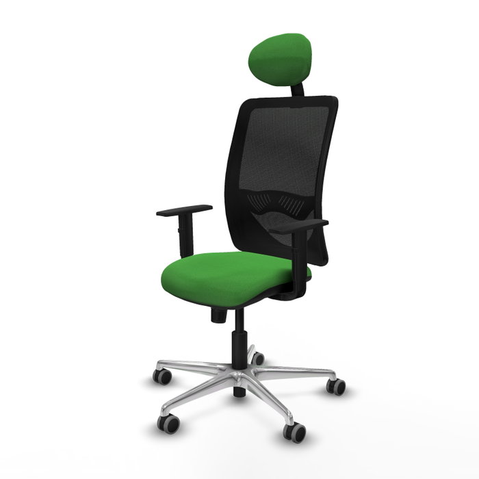 PIQUERAS Y CRESPO Silla de oficina Zulema con mecanismo Sincro, verde y negro PIQUERAS Y CRESPO Silla de oficina Zulema con mecanismo Sincro, verde y negro