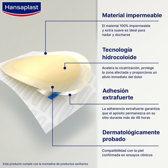 Hansaplast HP FOOT EXPERT apósito ampollas grande 6 u