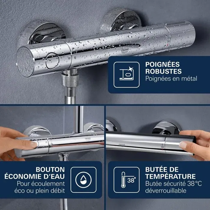 Grohe Mezclador Termostático Baño/Ducha 1/2