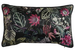 DKD Home Decor Junglechic23 Cojin Multicolor Terciopelo Polyester 10 x 30 x 50 cm