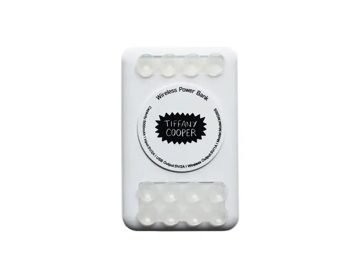 Wondee Batería Externa Inalámbrica 5.000 mAh Diseño Gatos Blancos