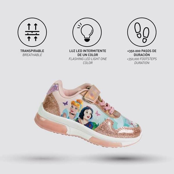 Cerdá Zapatillas Deportivas Princess T029 con Luces - Rosa - Talla 29 Cerdá Zapatillas Deportivas Princess T029 con Luces - Rosa - Talla 29