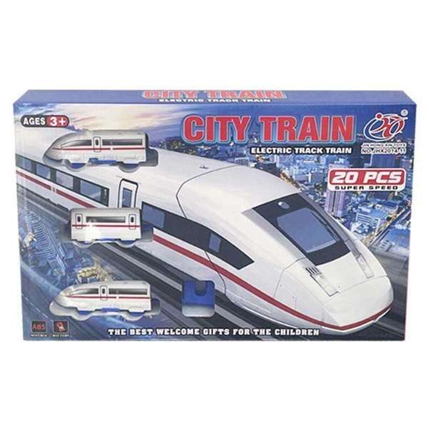 Rama Juego de Tren Eléctrico de Alta Velocidad con Vías y 20 Piezas para Niños a Partir de 3 Años Rama Juego de Tren Eléctrico de Alta Velocidad con Vías y 20 Piezas para Niños a Partir de 3 Años
