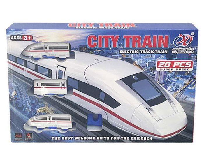 Rama Juego de Tren Eléctrico de Alta Velocidad con Vías y 20 Piezas para Niños a Partir de 3 Años Rama Juego de Tren Eléctrico de Alta Velocidad con Vías y 20 Piezas para Niños a Partir de 3 Años