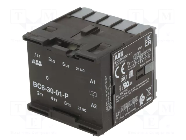 ABB BC6-30-01-P-24DC Contactor 3-polar 9A 24VDC