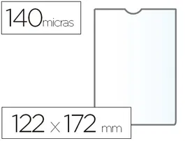 Esselte Portadocumentos Cristal 140 micras, 122 x 172 mm