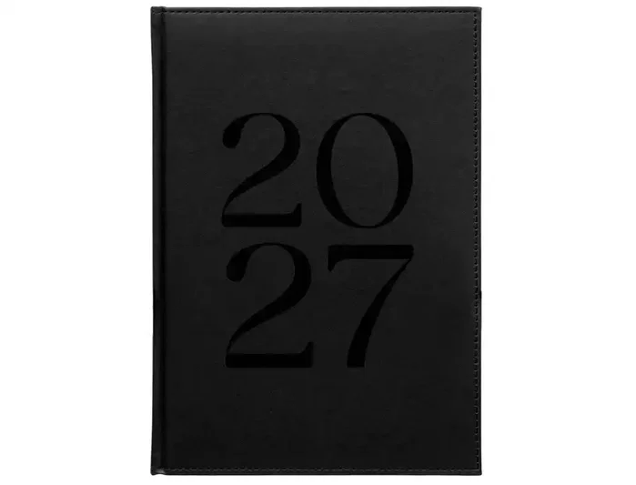 Liderpapel Agenda de oficina 2027 día por página A5 negro