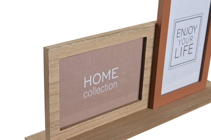 DKD Home Decor Marco Multifoto Urban Multicolor MDF Resina 5 x 19 x 30 cm (2 Unidades)