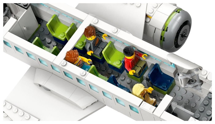 LEGO City Avión de Pasajeros 60367 con Vehículos de Apoyo y 9 Minifiguras