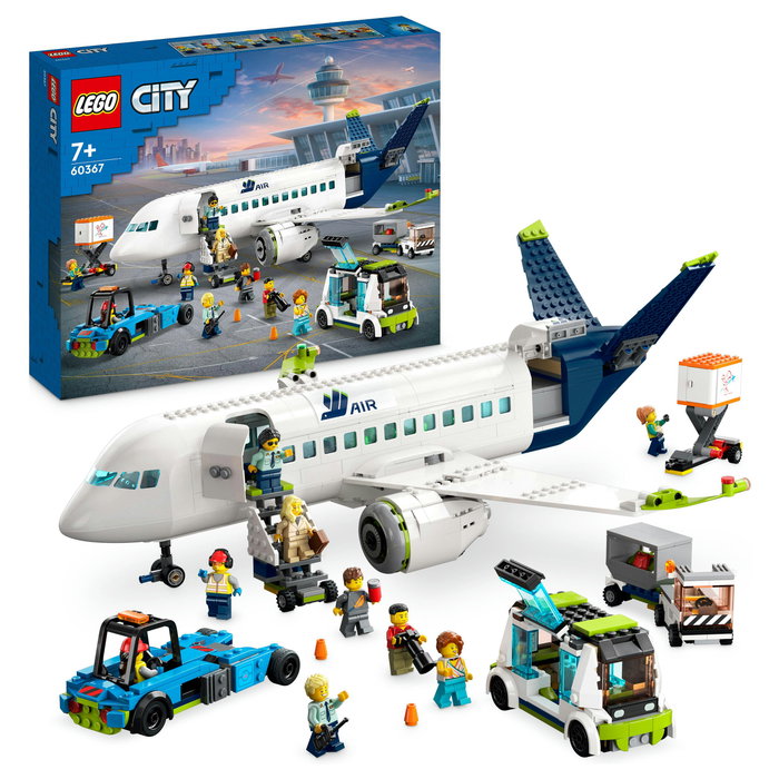 LEGO City Avión de Pasajeros 60367, Juego de construcción, 913 piezas, 7+ años, Multicolor