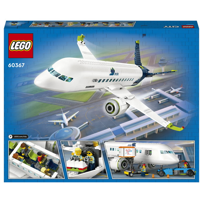 LEGO City Avión de Pasajeros 60367, Juego de construcción, 913 piezas, 7+ años, Multicolor
