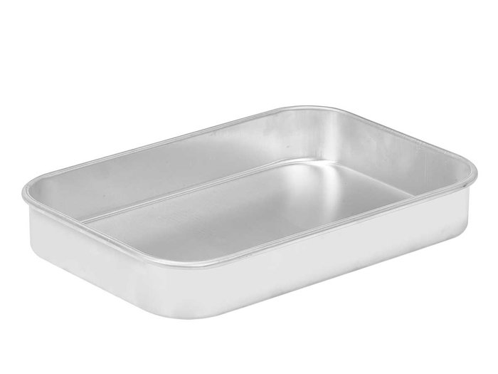 KINVARA Bandeja de aluminio 30x20cm Plata (Pack de 6) تقديمه