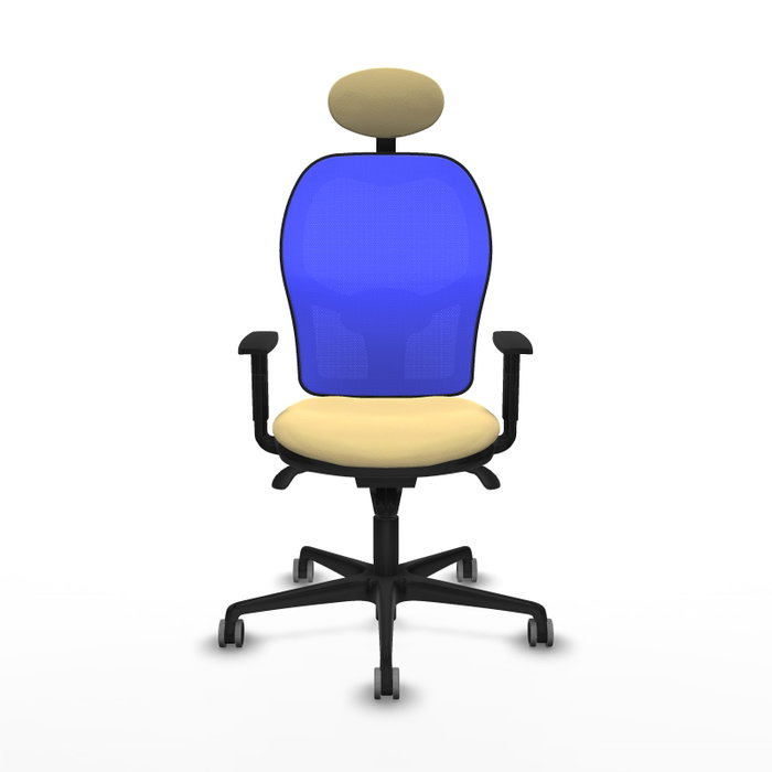 PIQUERAS Y CRESPO Silla de oficina Jorquera Crema/Azul PIQUERAS Y CRESPO Silla de oficina Jorquera Crema/Azul