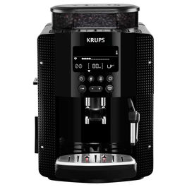 Krups Máquina de Café Automática EA8150, Negro - Cafetera Superautomática para Espresso y Capuccino