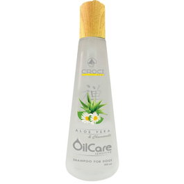 Croci Champú Oilcare Aloe Vera y Manzanilla 300 mL para Pieles Sensibles de Perro