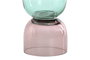 DKD Home Decor Jarrón de Cristal Bicolor 10x10x21 cm