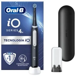 Oral-B Cepillo Dental Eléctrico iO 4N Negro con Tecnología de Oscilación y 4 Modos de Limpieza