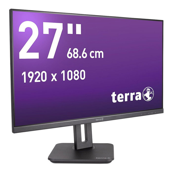 Terra 27" 1920x1080 FHD IPS 5ms 100Hz HDMI DP USB-C Speaker Black