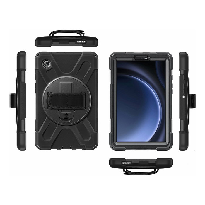 4smarts Funda Rugged Case Grip resistente a caídas con soporte para Samsung Galaxy Tab A9 de 22.1 cm (8.7 pulgadas) - Negro 4smarts Funda Rugged Case Grip resistente a caídas con soporte para Samsung Galaxy Tab A9 de 22.1 cm (8.7 pulgadas) - Negro
